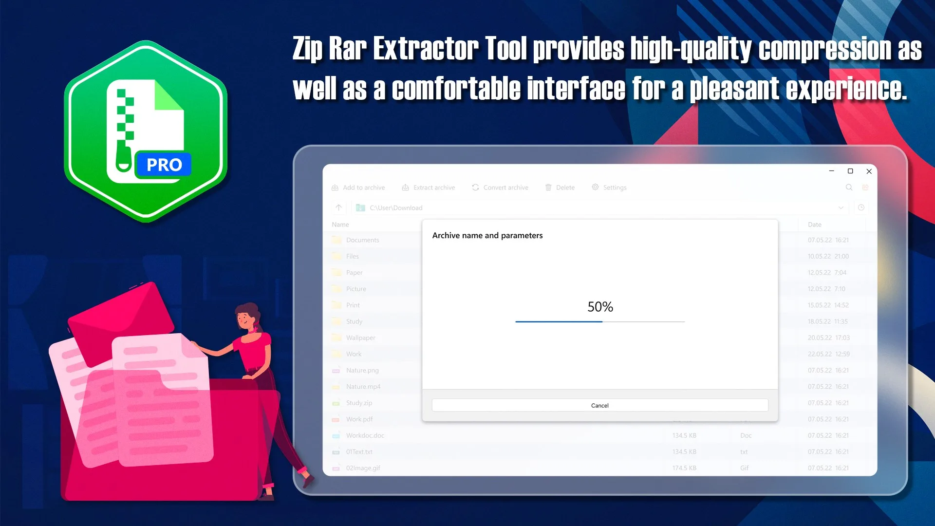 Zip Rar Extractor Tool PRO screenshot 1