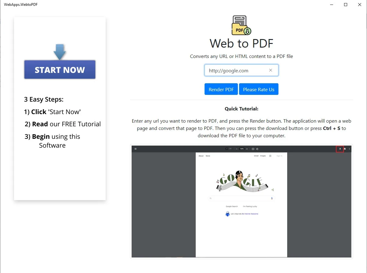 HTML to PDF - Free! screenshot 1