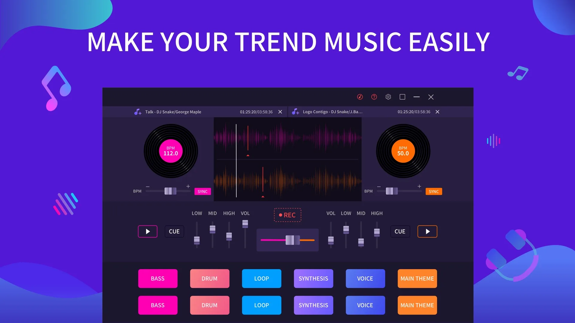 DJ Mixer EDM screenshot 1