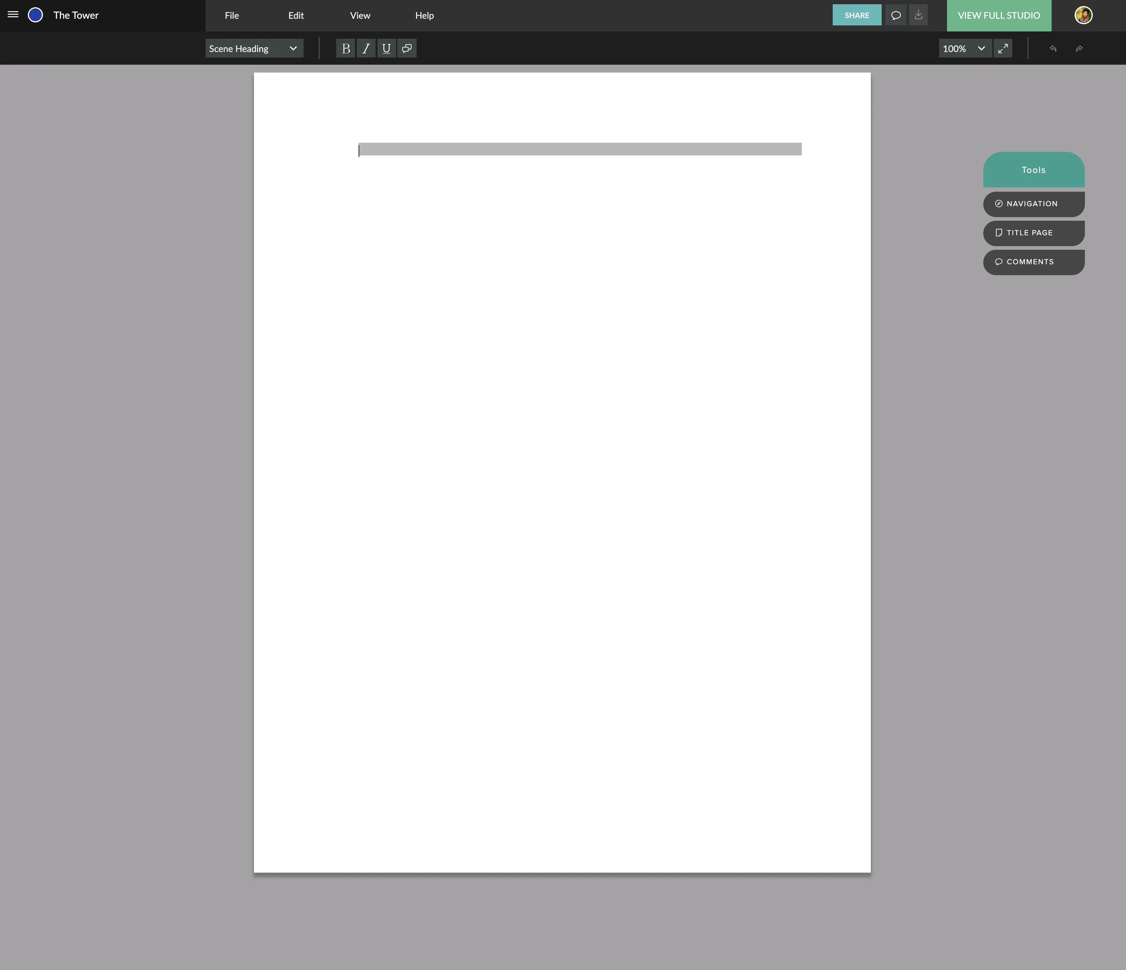 Celtx Screenplay screenshot 3