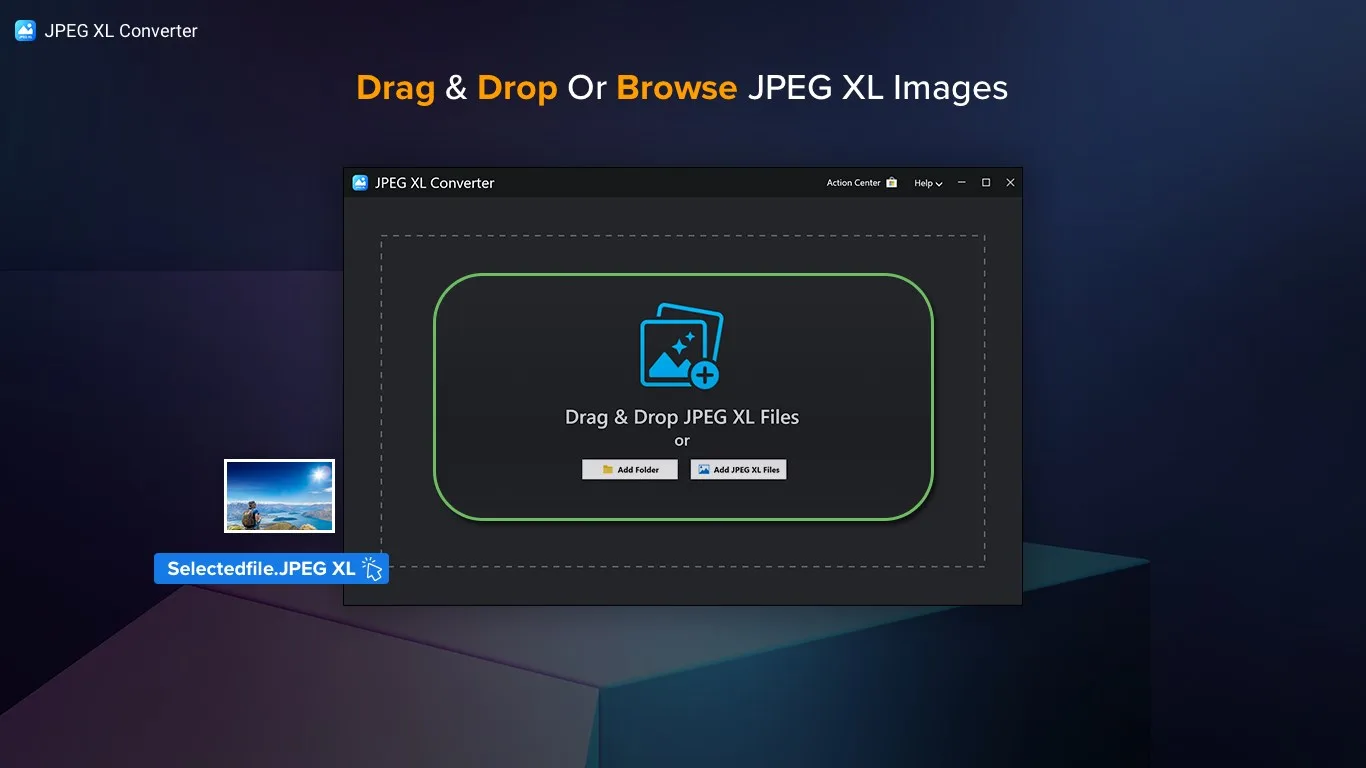 JPEG XL Converter - JPEG XL to JPEG & PNG screenshot 1