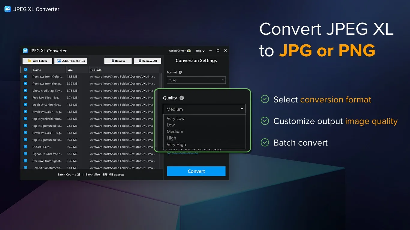 JPEG XL Converter - JPEG XL to JPEG & PNG screenshot 3