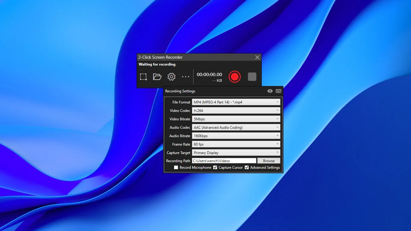2-Click Screen Recorder screenshot 3
