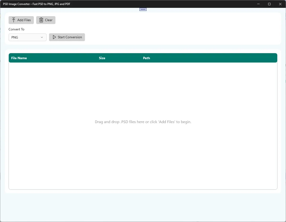 PSD To PNG, JPG & PDF screenshot 2
