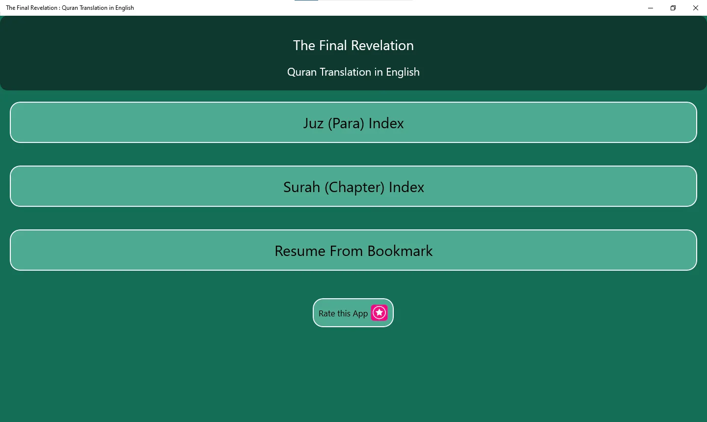 The Final Revelation: Quran Translation in English screenshot 1