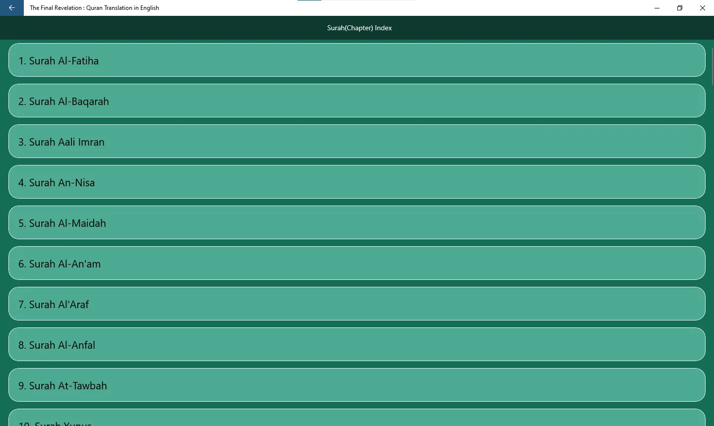 The Final Revelation: Quran Translation in English screenshot 2
