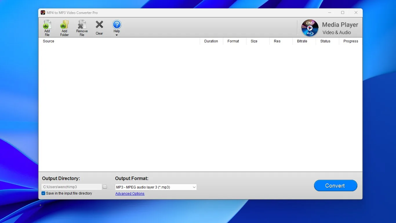 MP4 to MP3 Video Converter Pro screenshot 2