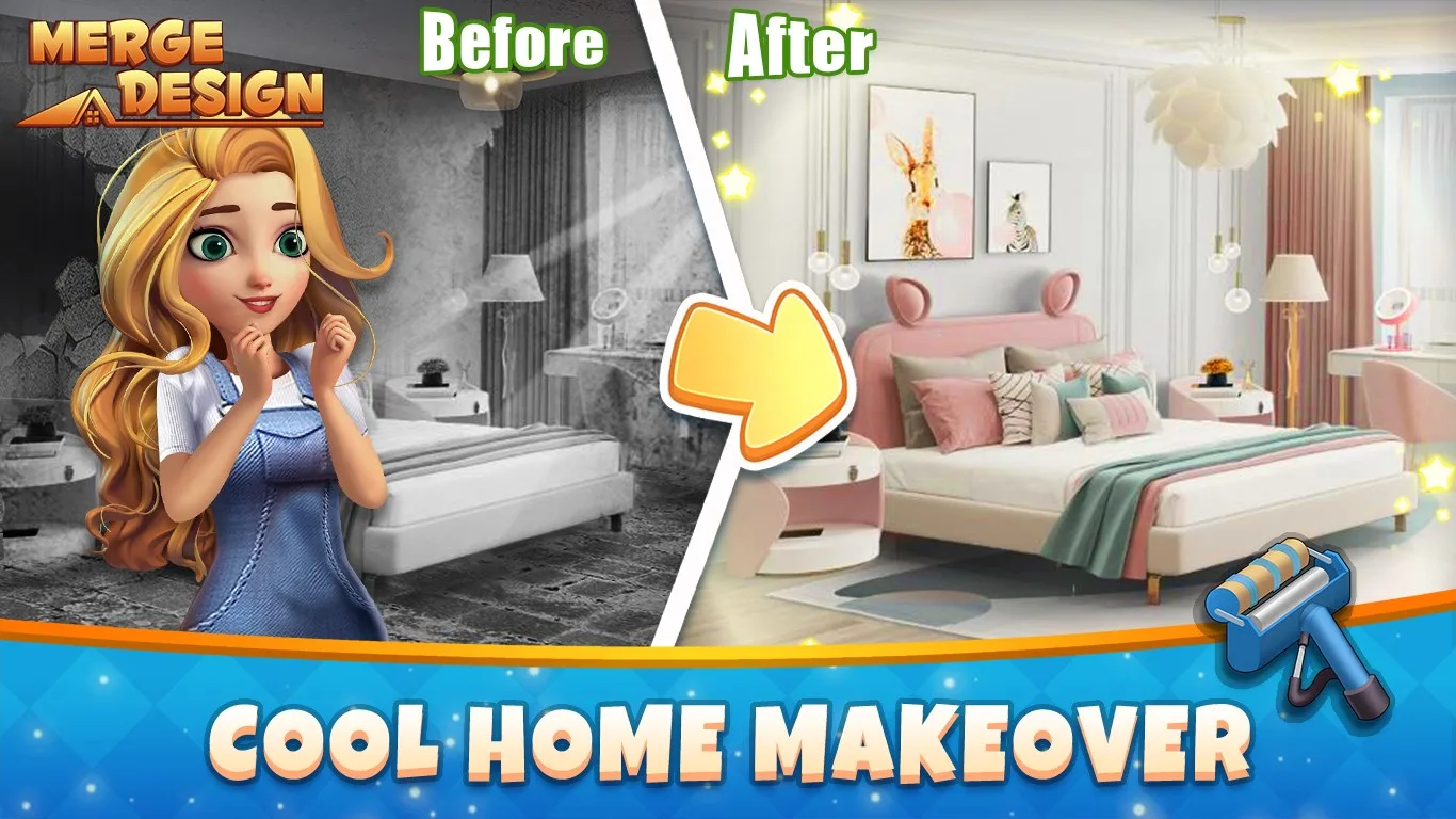 Merge Design: Mansion Makeover screenshot 1