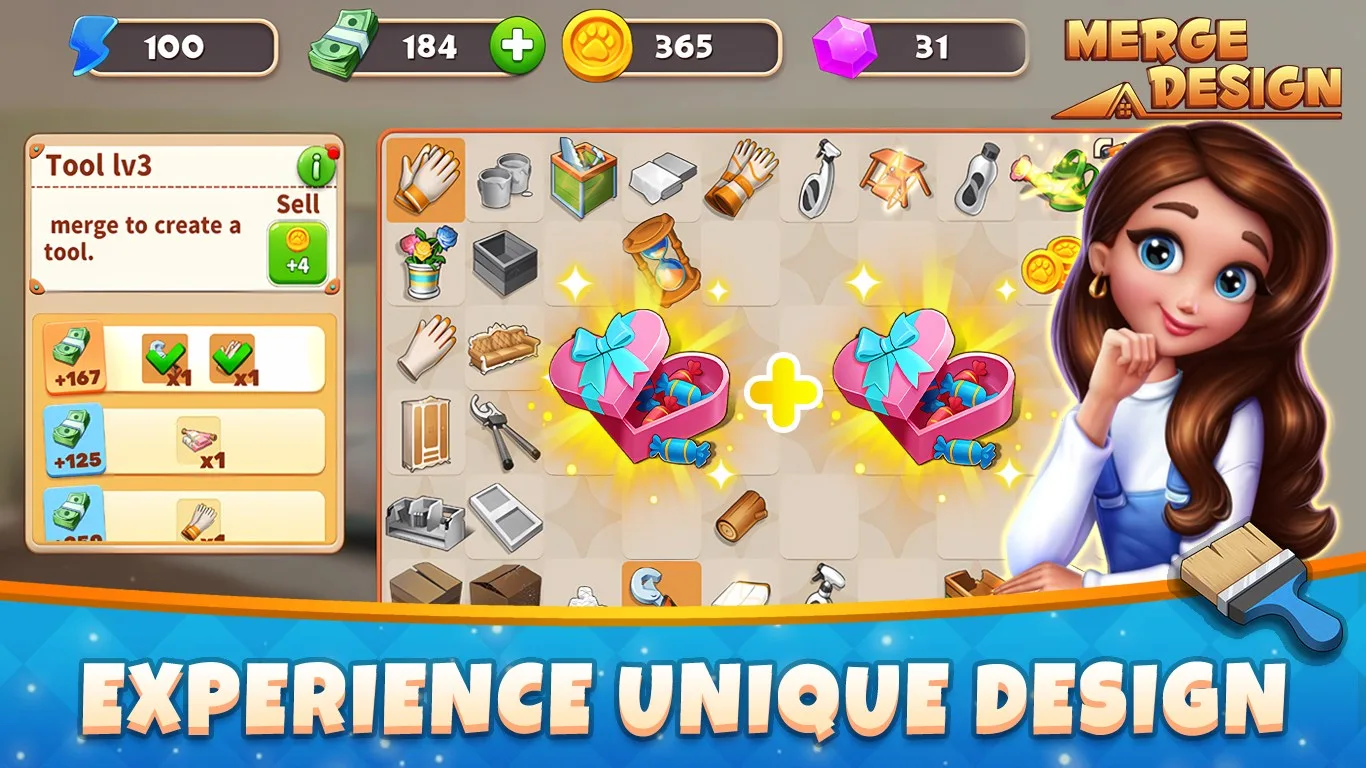Merge Design: Mansion Makeover screenshot 2