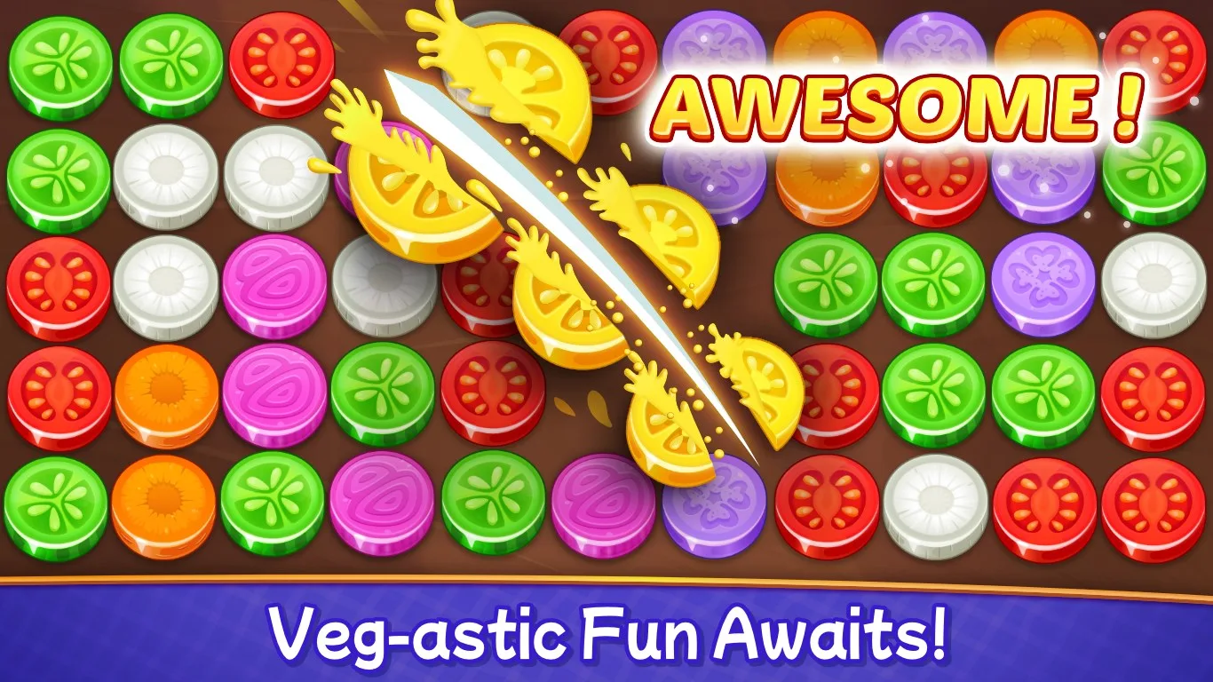 Veggies Cut: Logic Puzzle Game screenshot 1