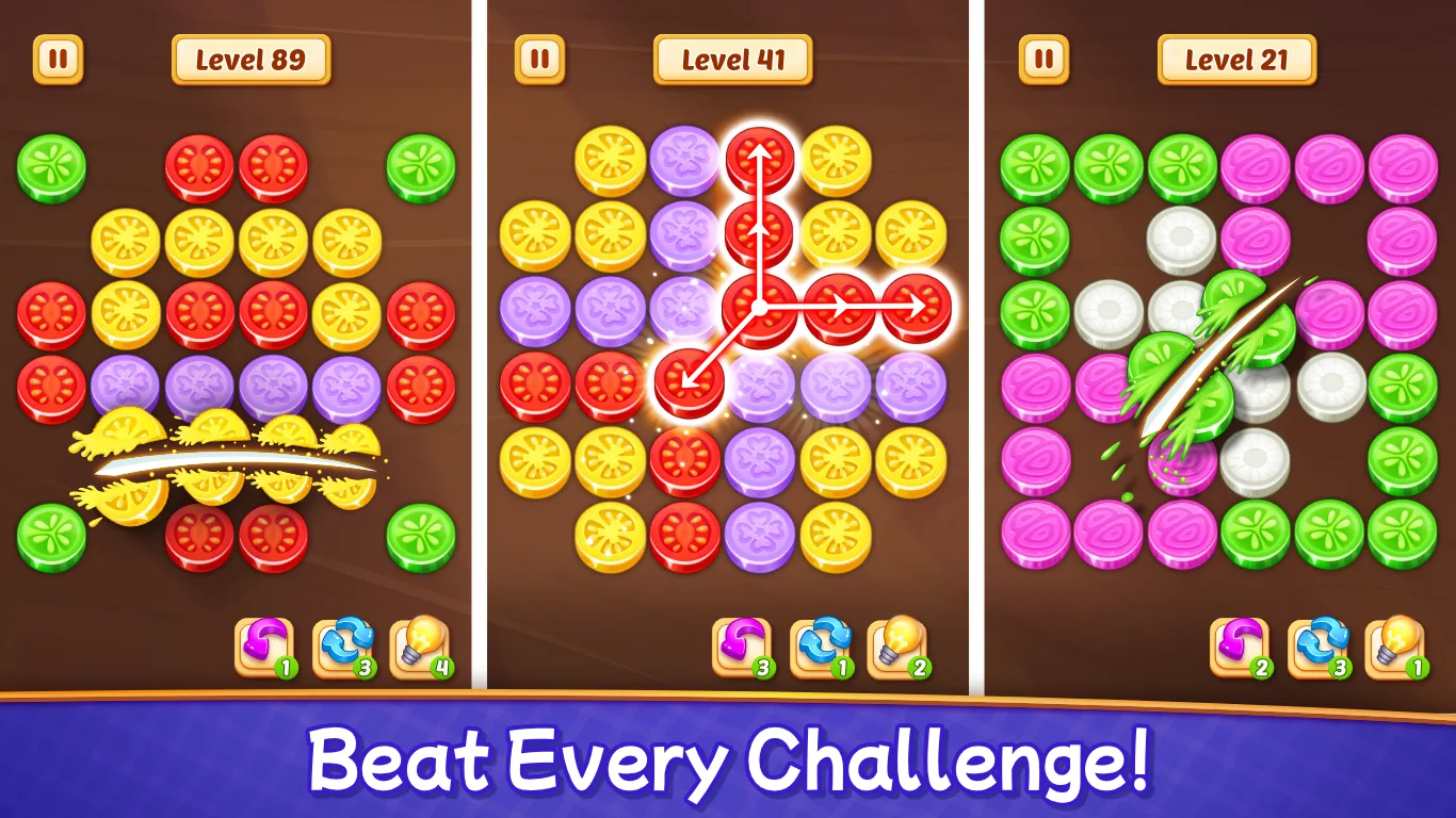 Veggies Cut: Logic Puzzle Game screenshot 5
