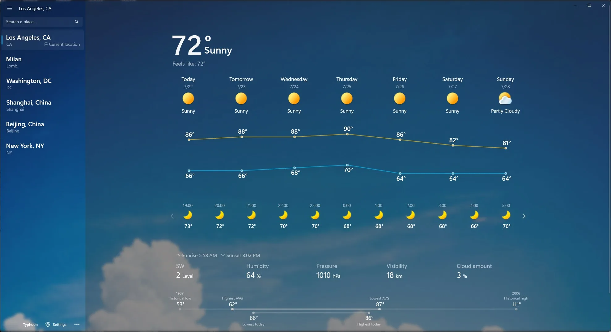 Skyline Weather screenshot 1