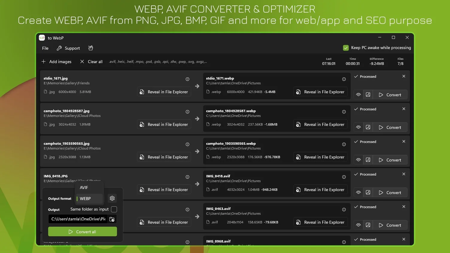 JPG to WEBP - PNG to WEBP screenshot 4