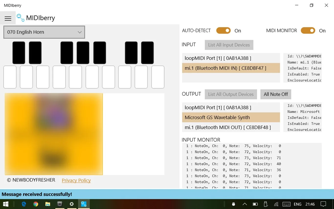 MIDIberry screenshot 2