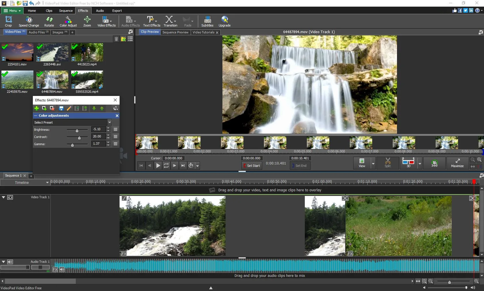 VideoPad Video Editor Express Edition screenshot 2