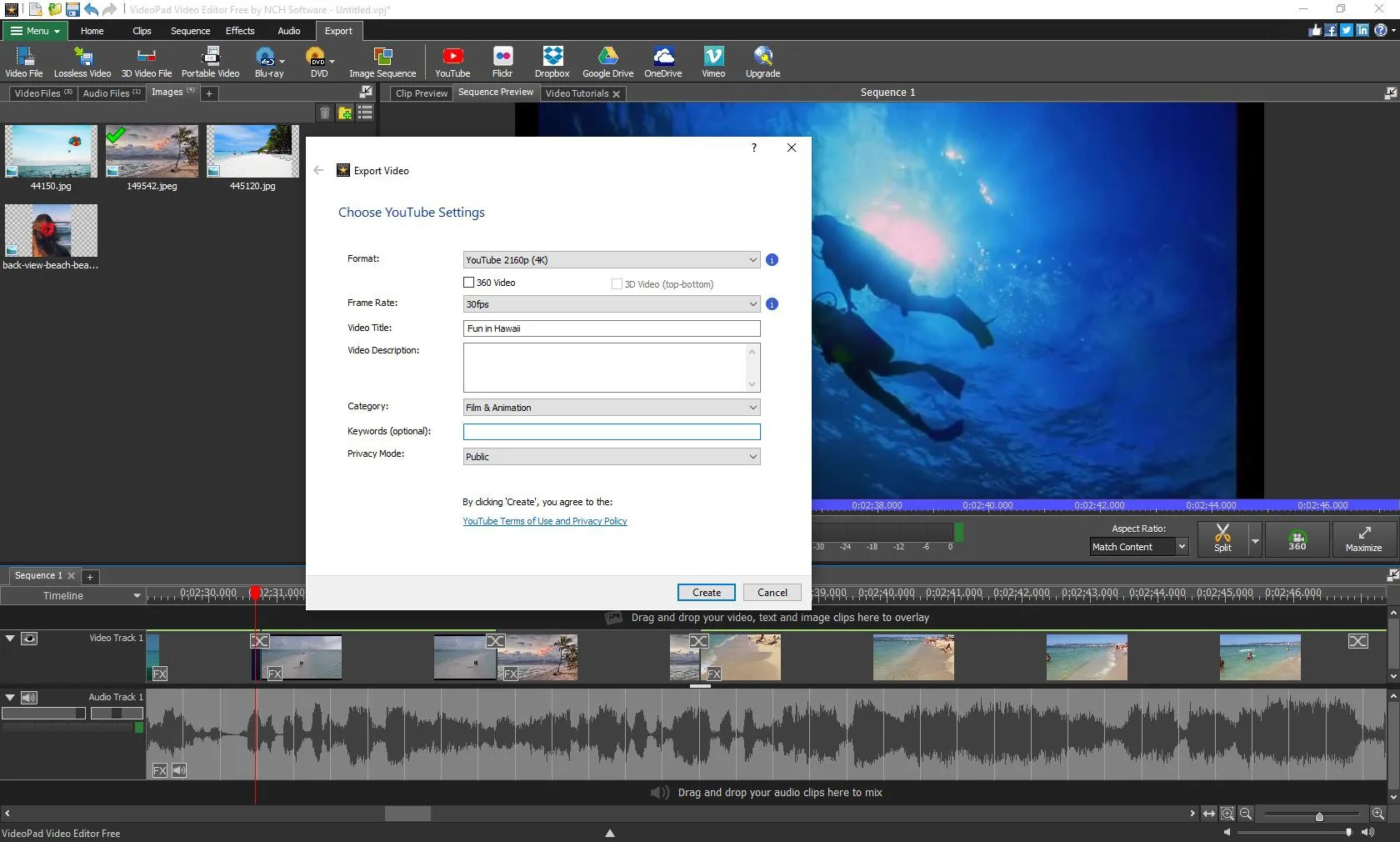 VideoPad Video Editor Express Edition screenshot 3