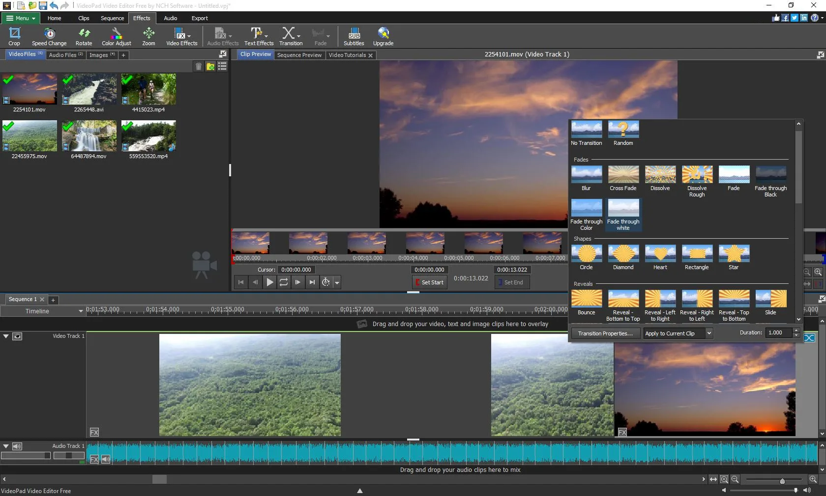 VideoPad Video Editor Express Edition screenshot 4