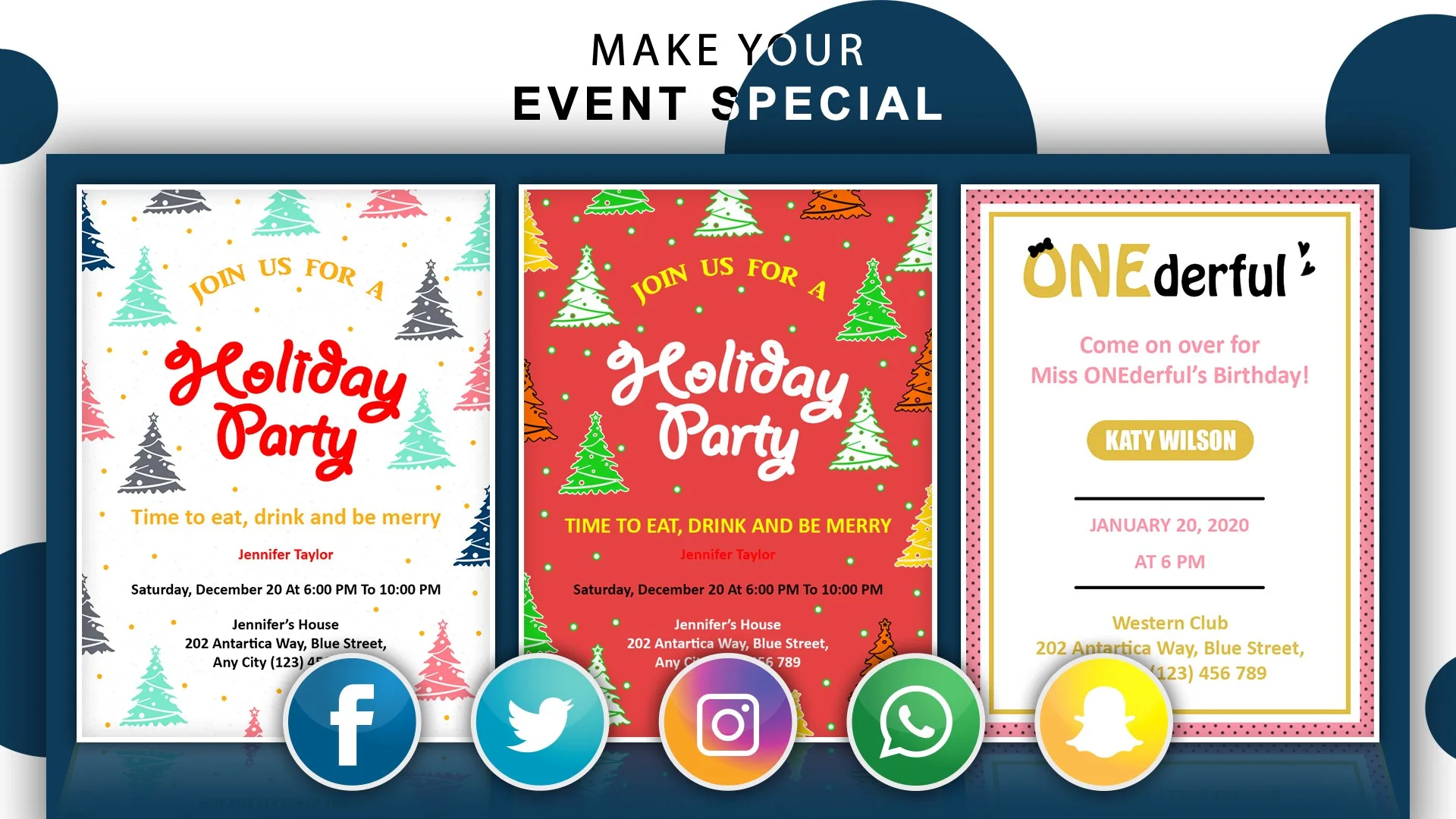 Invitation Card Maker: E-cards & Digital invites screenshot 5