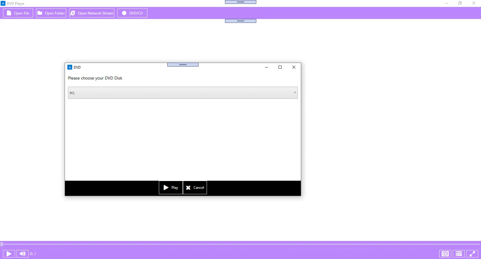 DVD Player for Windows 10/ 11 screenshot 1