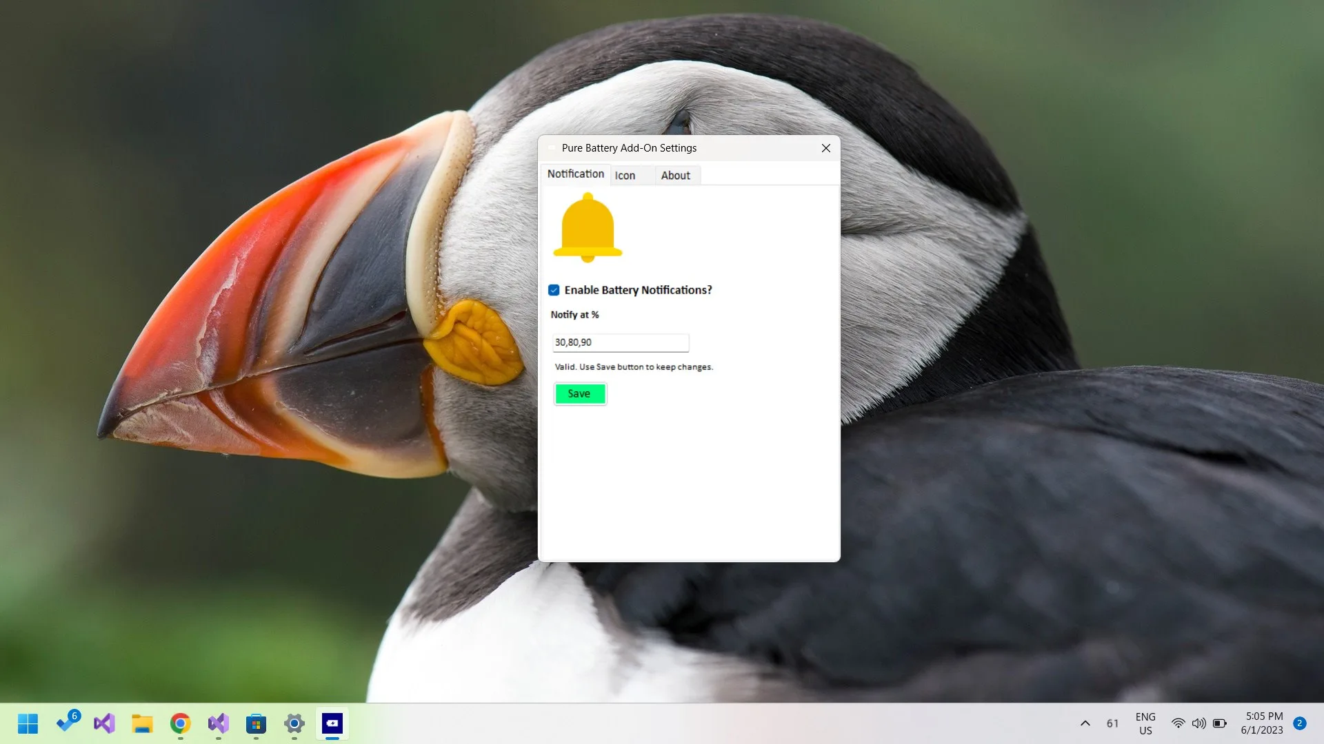 Battery Percentage - Pure Battery add-on screenshot 2