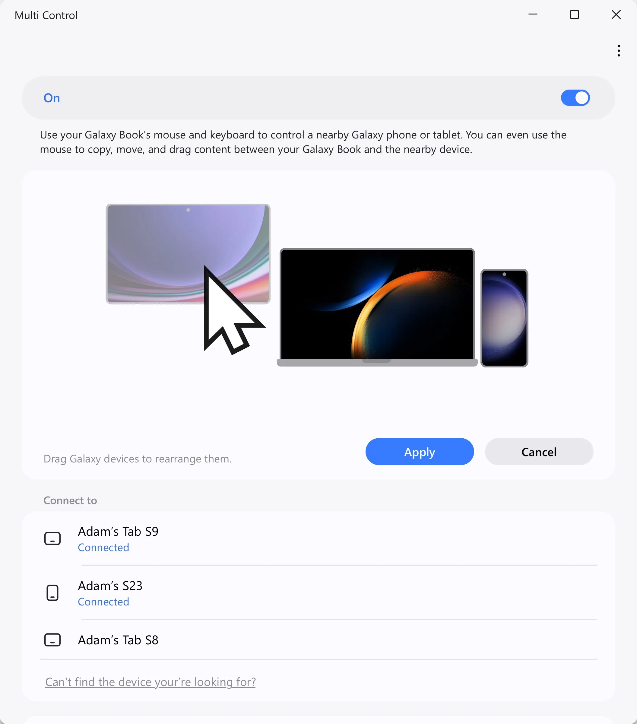 Multi control screenshot 2