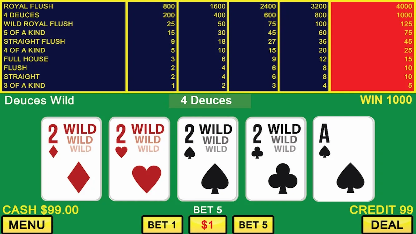 VIDEO POKER CLASSIC GAMES screenshot 2