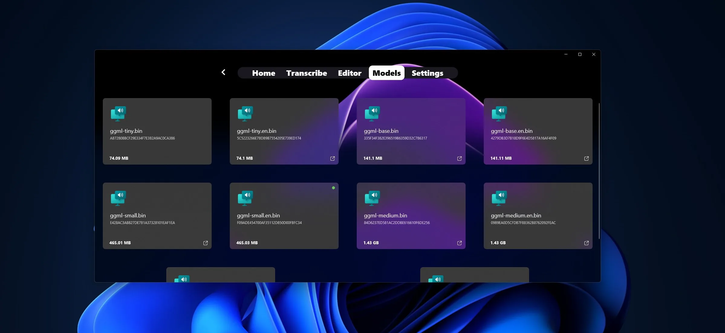 WhisperUI screenshot 2