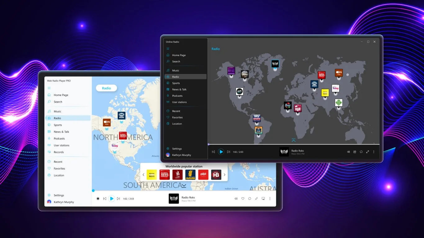 Web Radio Player screenshot 2