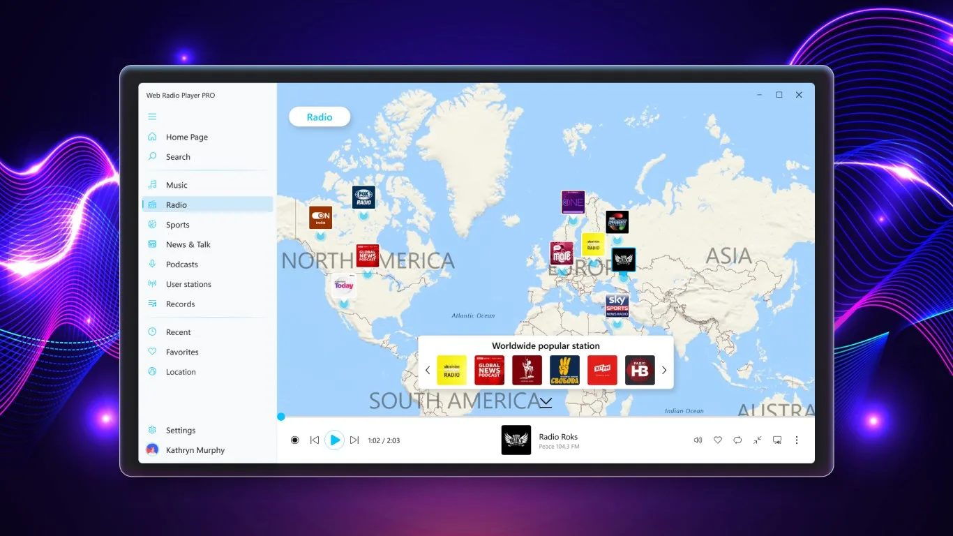 Web Radio Player screenshot 3