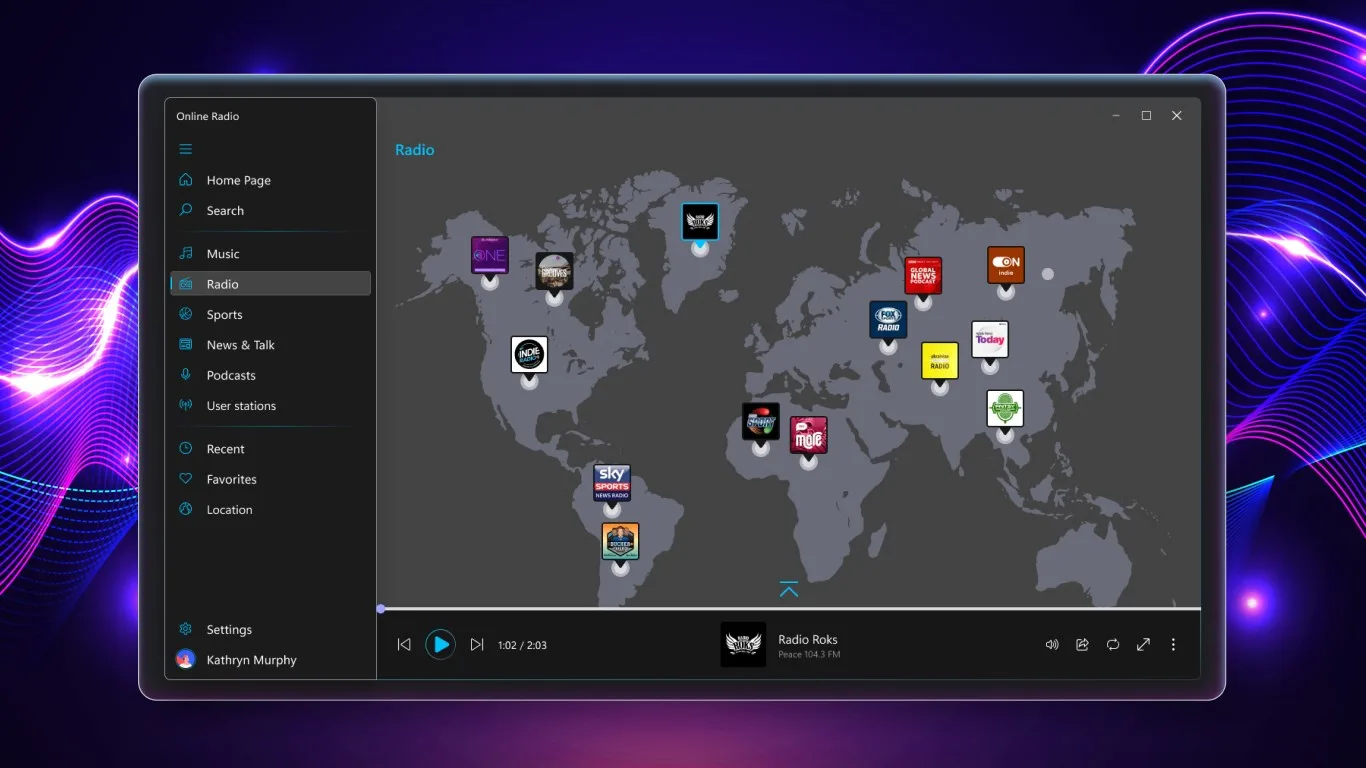 Web Radio Player screenshot 4