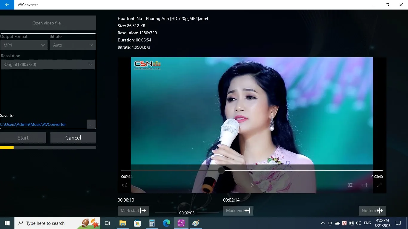 AVConverter screenshot 1