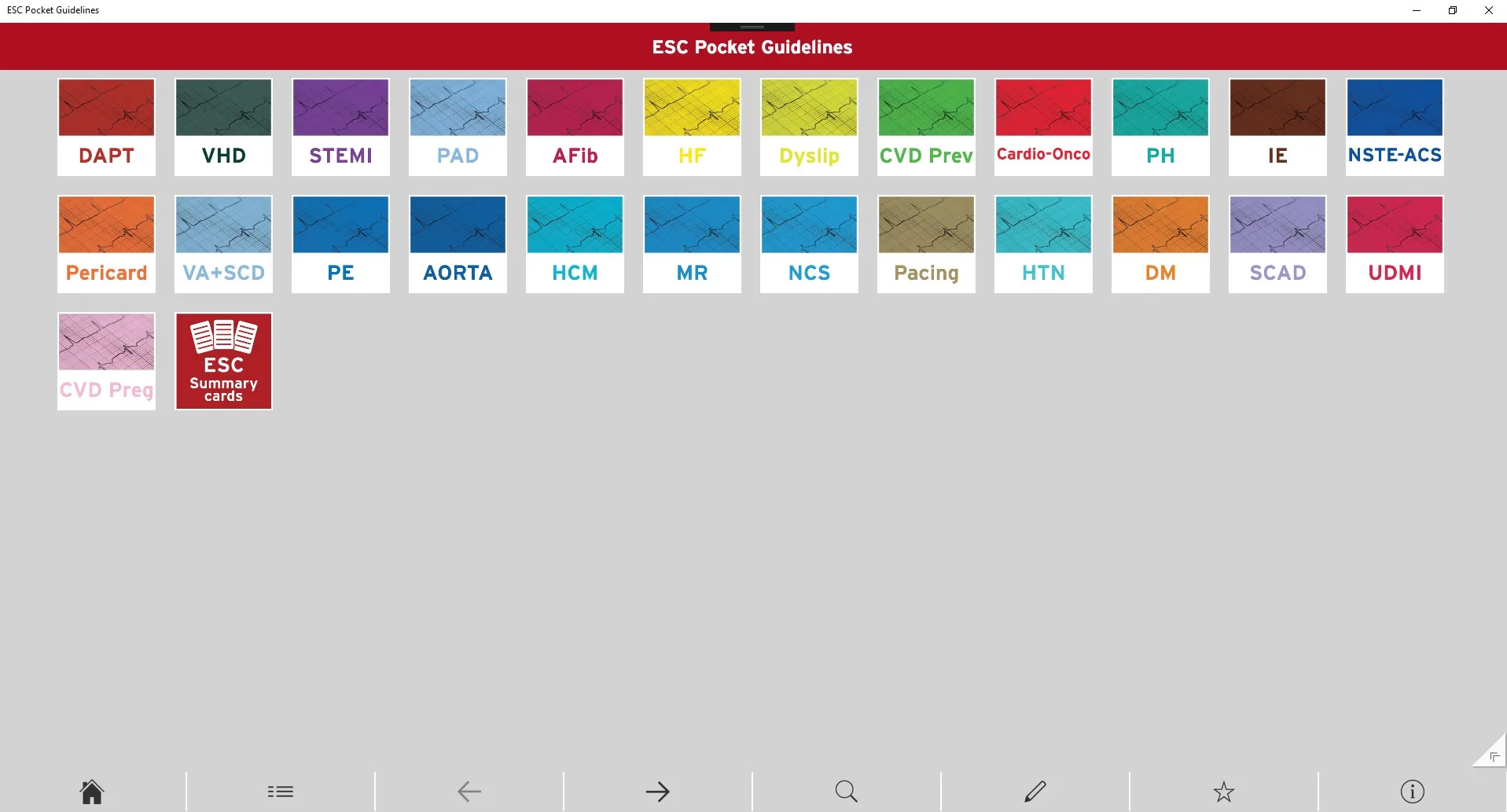 ESC Pocket Guidelines screenshot 1