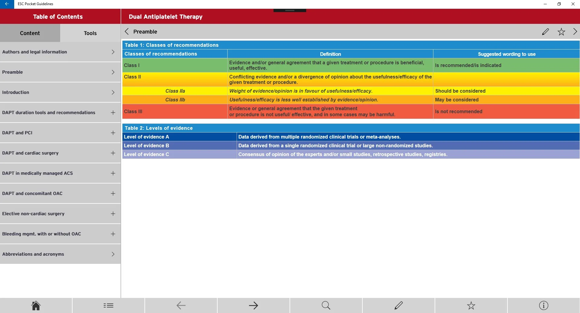 ESC Pocket Guidelines screenshot 2