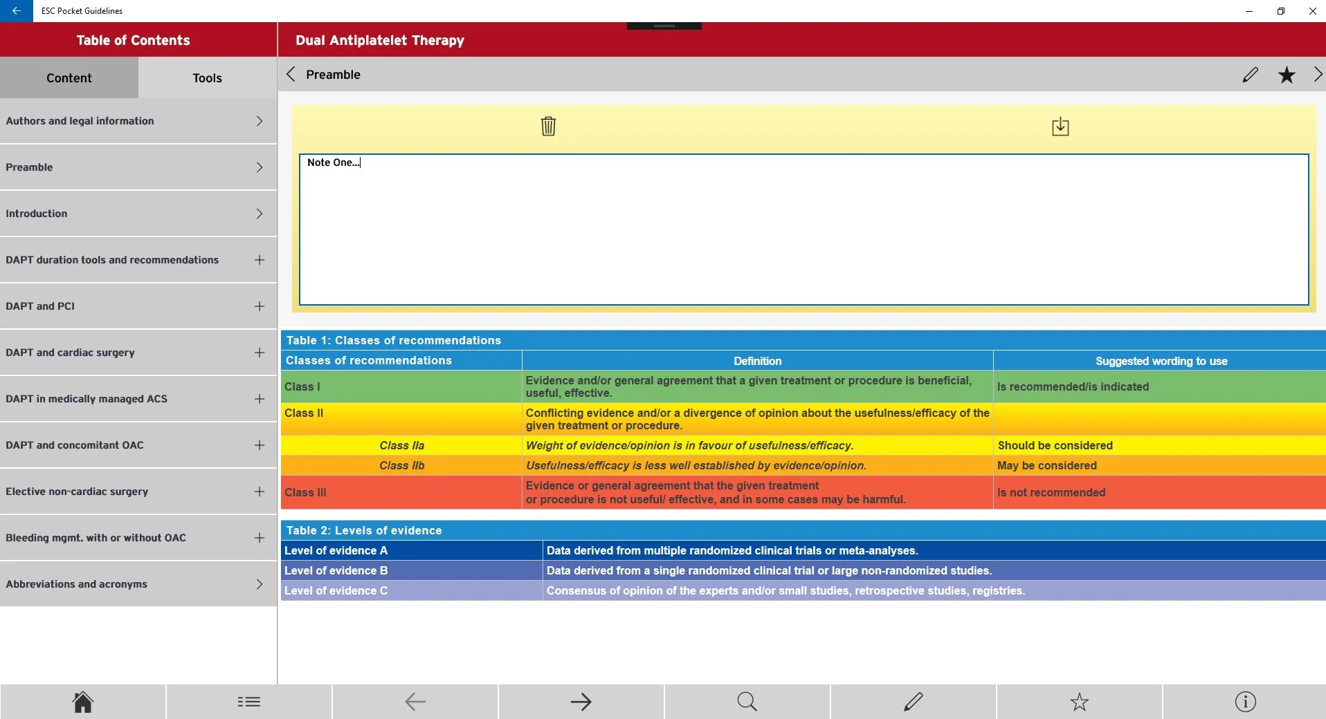 ESC Pocket Guidelines screenshot 3