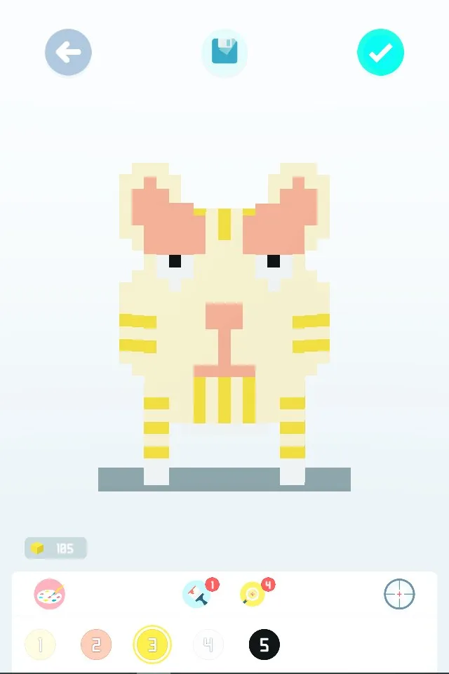 Voxel Doodle - Color By Number 3D screenshot 2