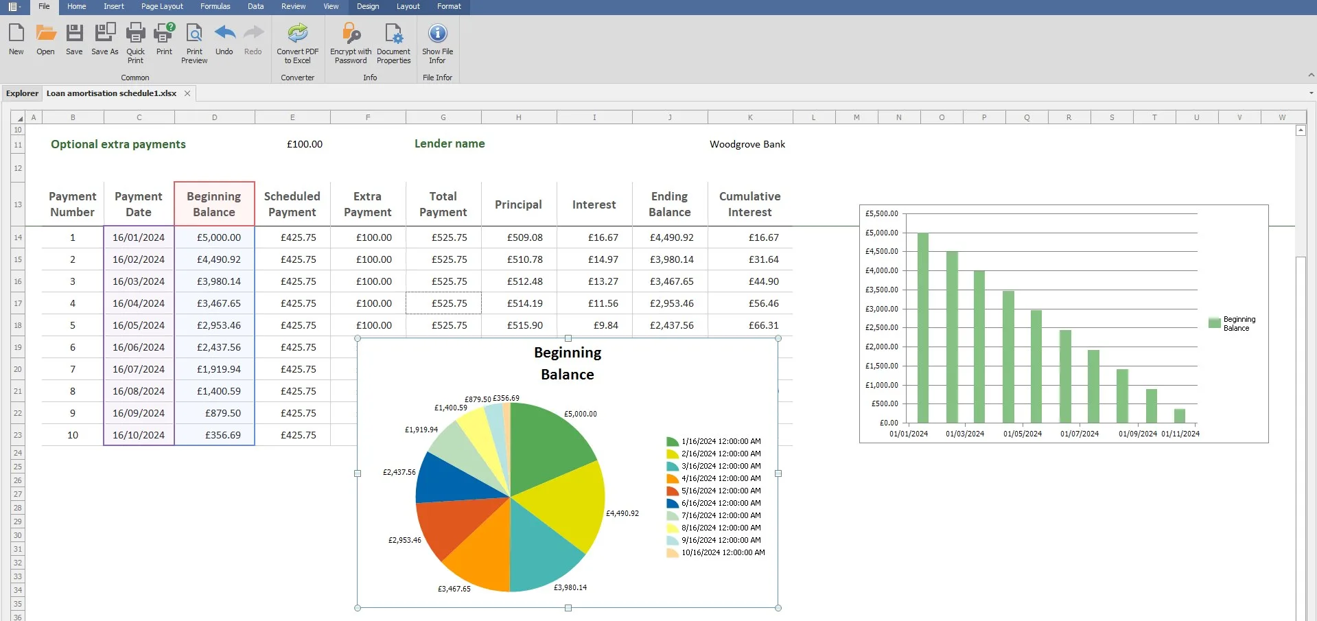 XLSX Spreadsheet screenshot 1