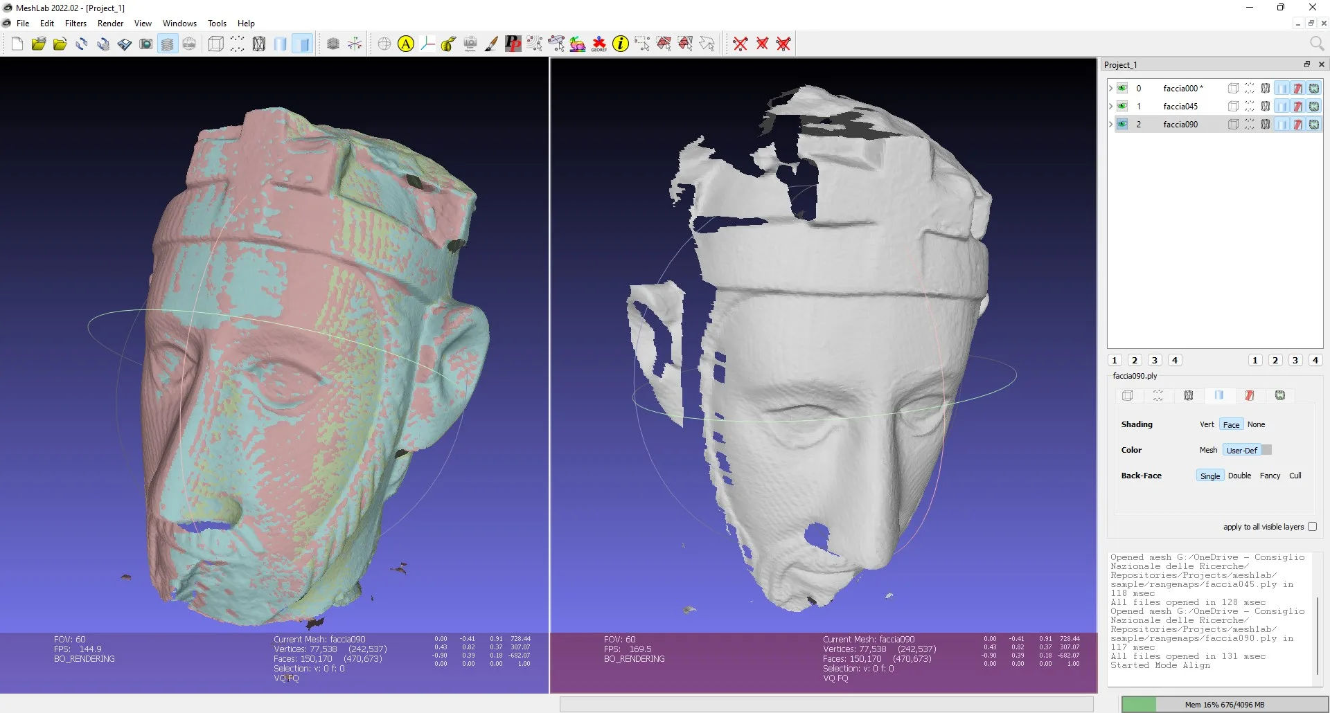 MeshLab screenshot 2