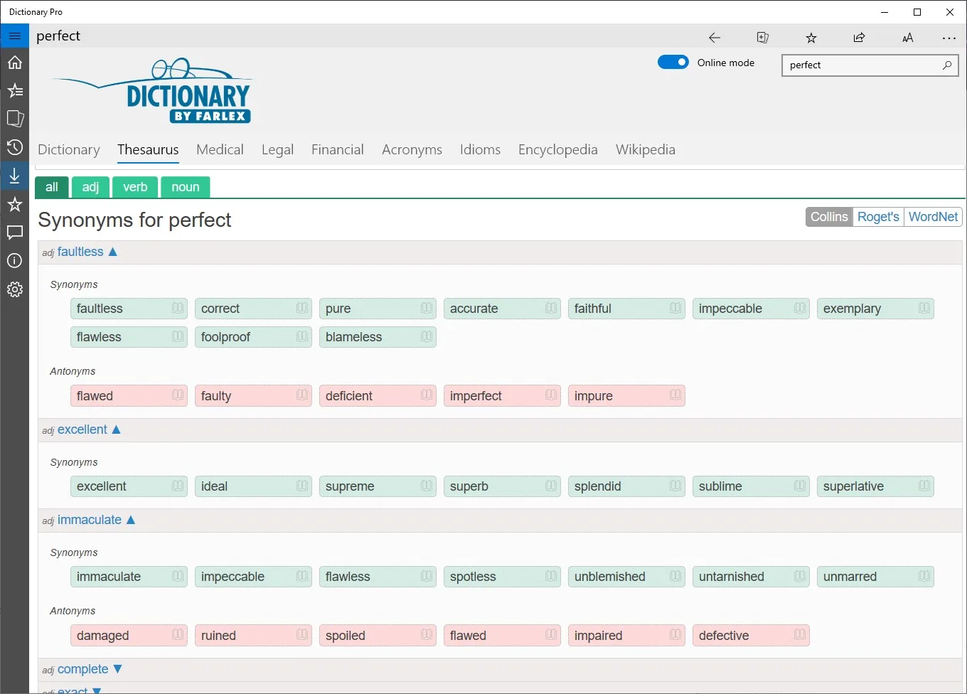 Dictionary Pro by Farlex screenshot 1