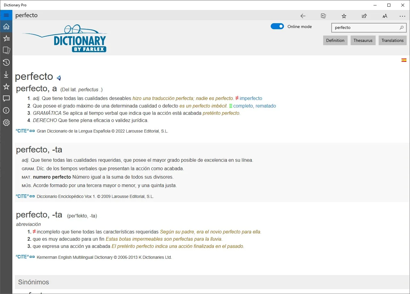 Dictionary Pro by Farlex screenshot 3