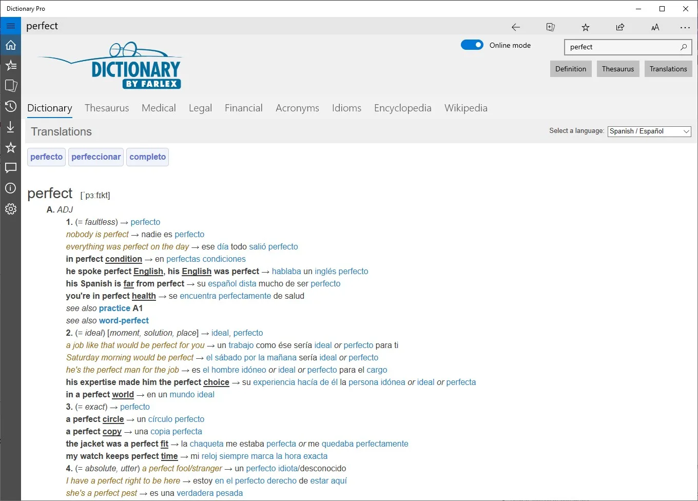 Dictionary Pro by Farlex screenshot 4