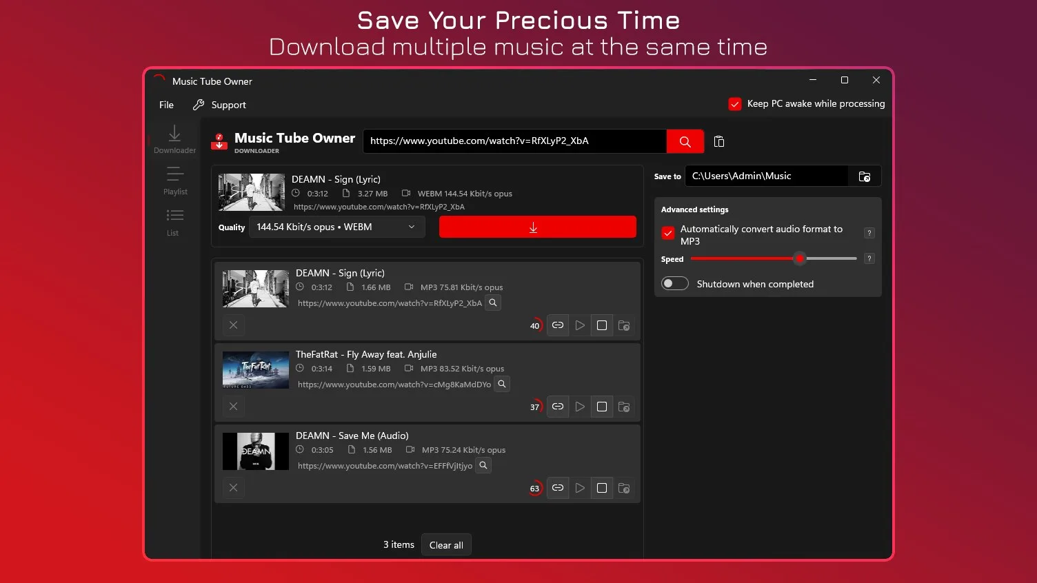 Music Tube Owner - MP3 Downloader screenshot 4