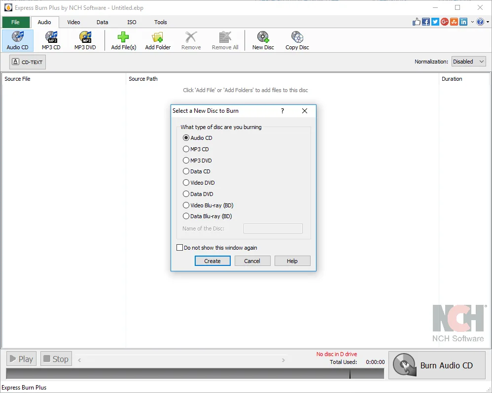 Express Burn screenshot 1
