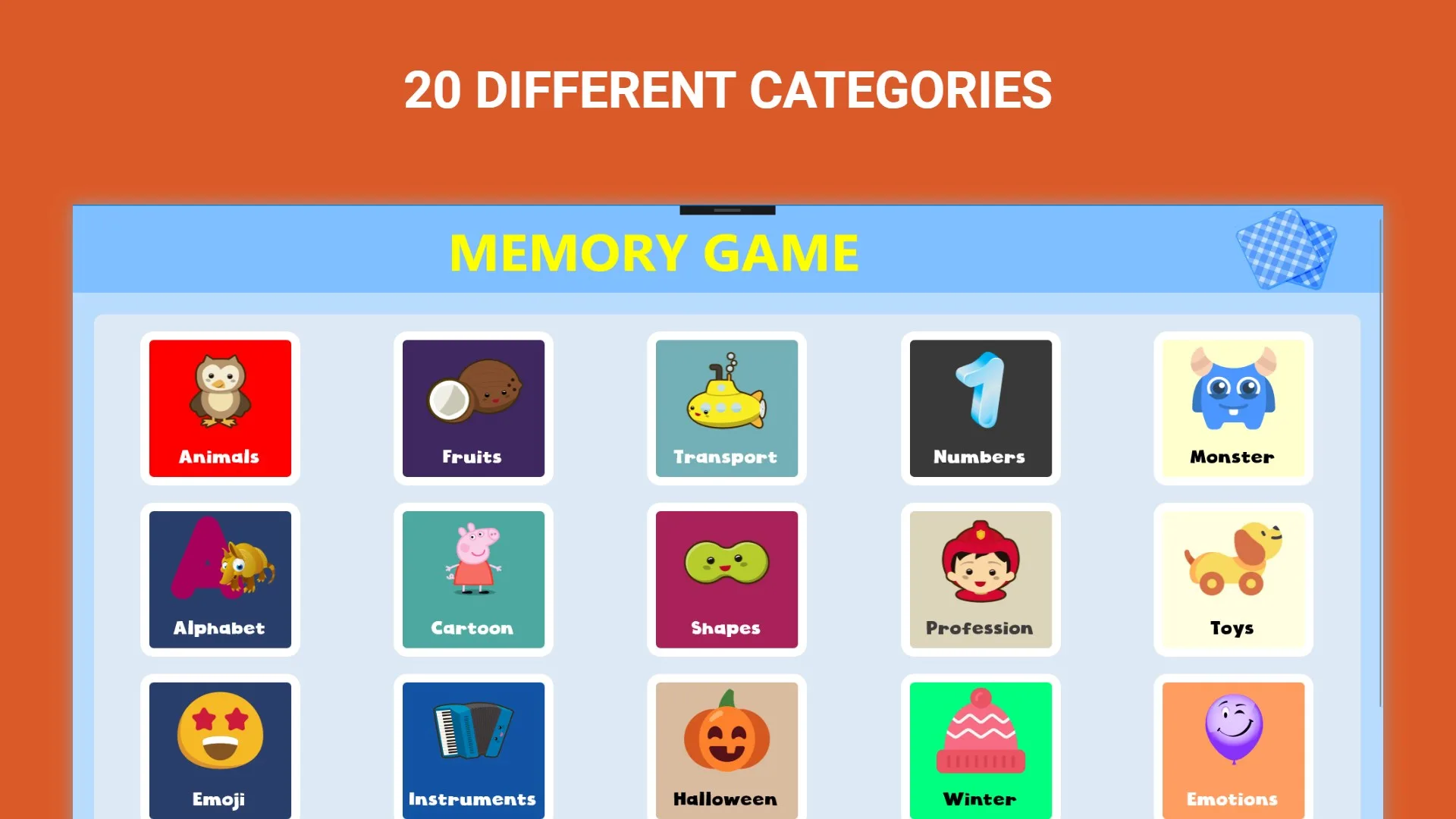 Memory Game : Picture Match screenshot 1