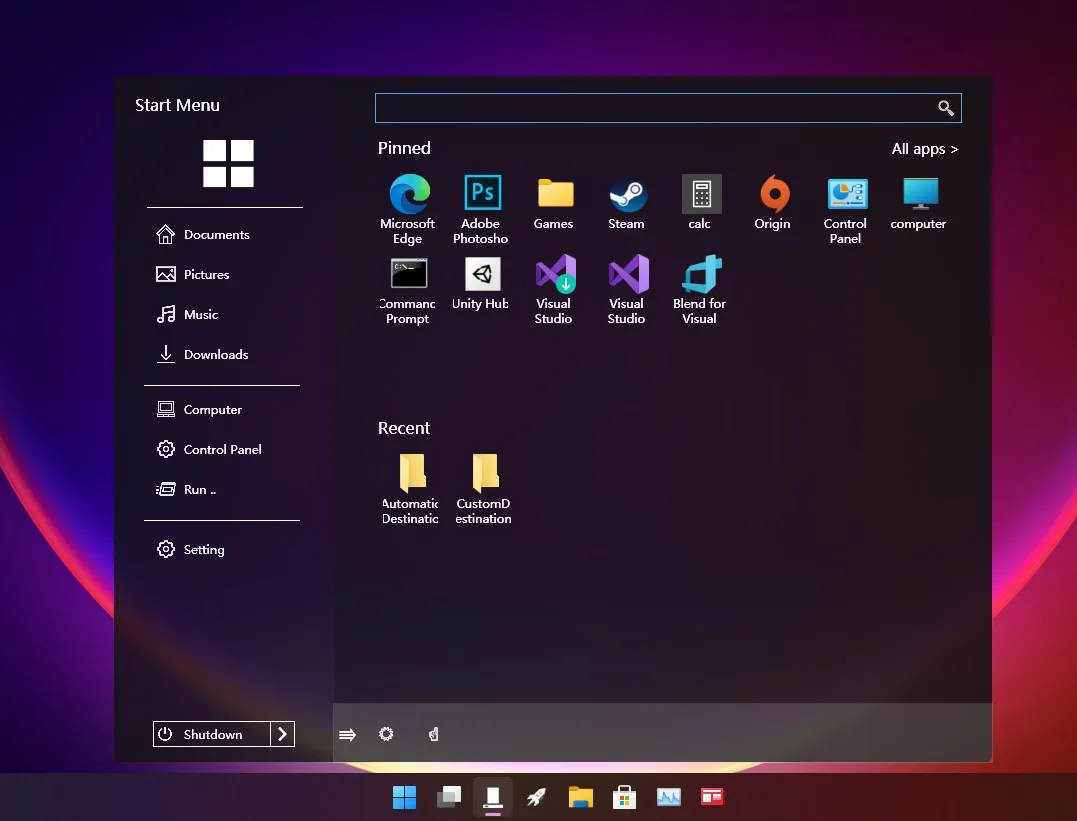 Start Menu Collection screenshot 2
