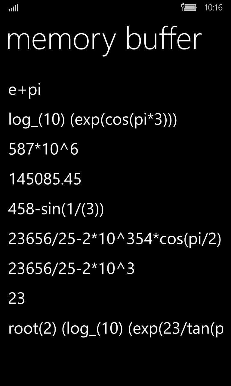 Calculator with Formulas Input screenshot 3