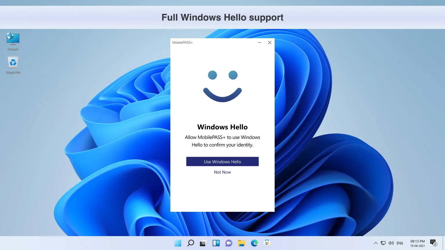 SafeNet MobilePASS+ screenshot 1