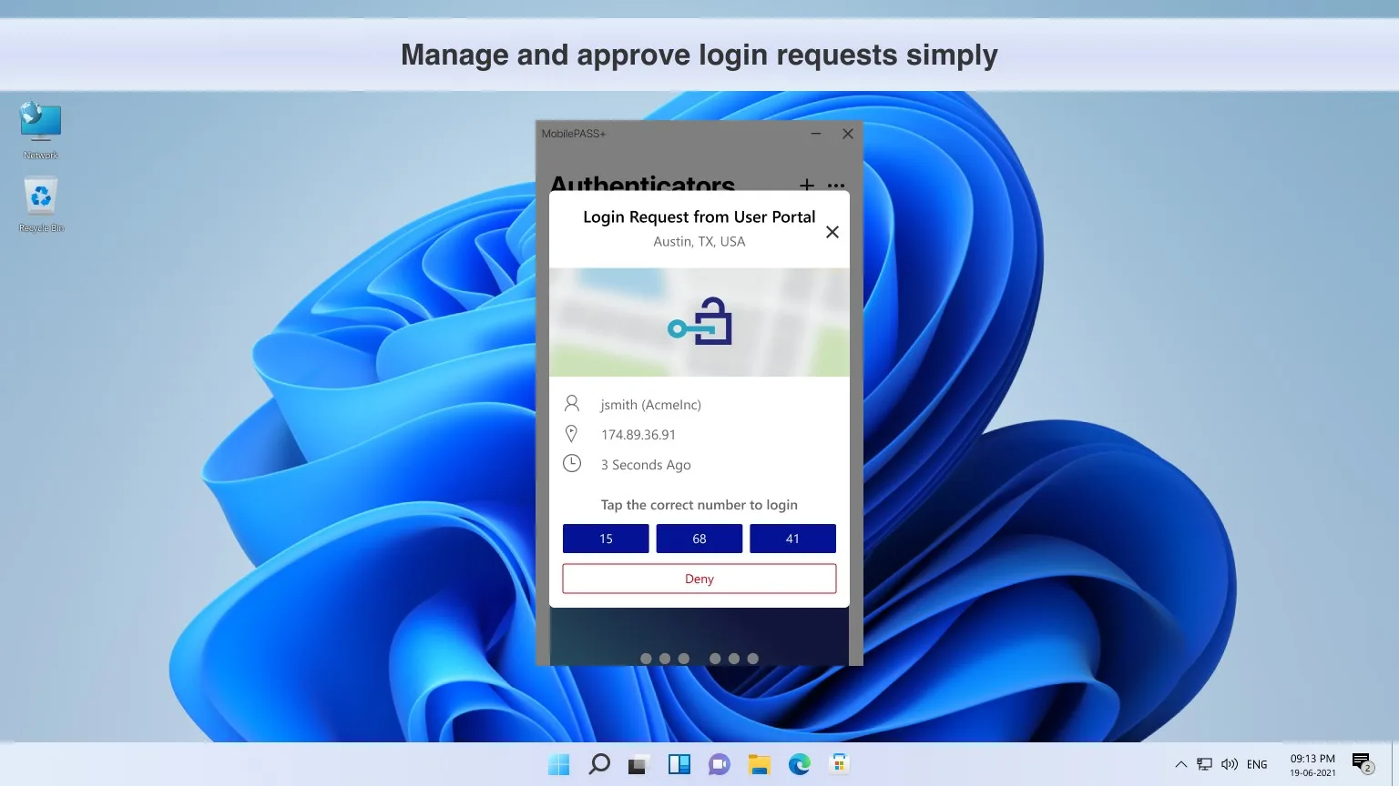 SafeNet MobilePASS+ screenshot 4