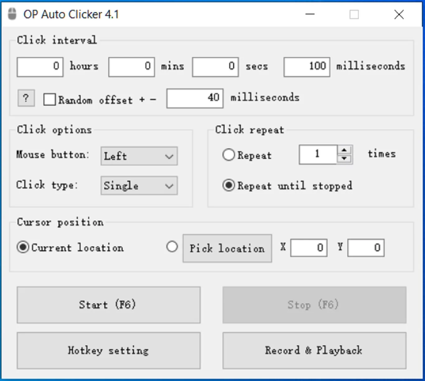 OP Auto Clicker - Auto Tap screenshot 1