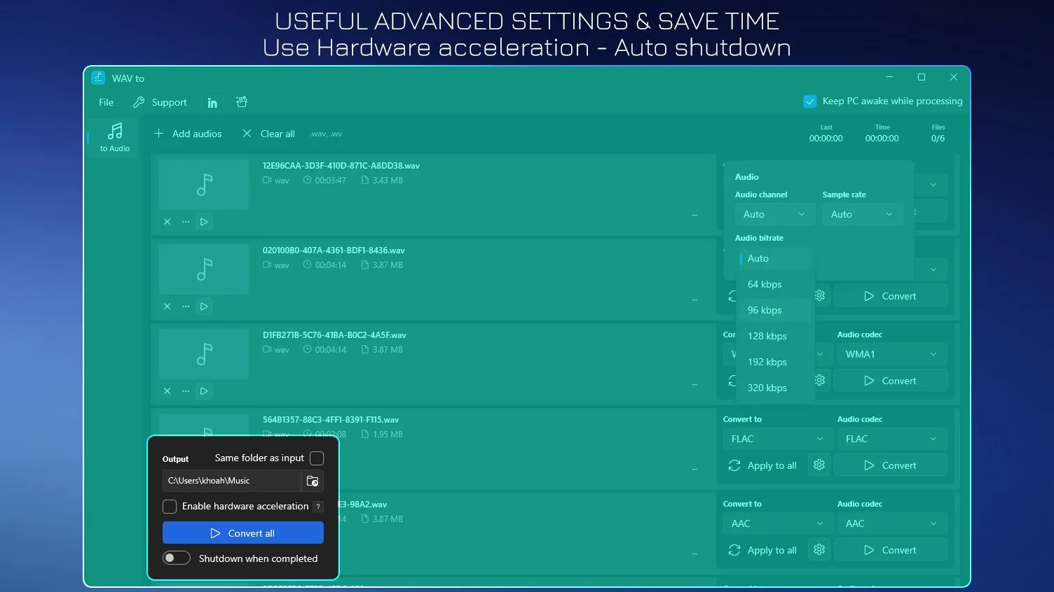 WAV to MP3 - WAV to OGG screenshot 3