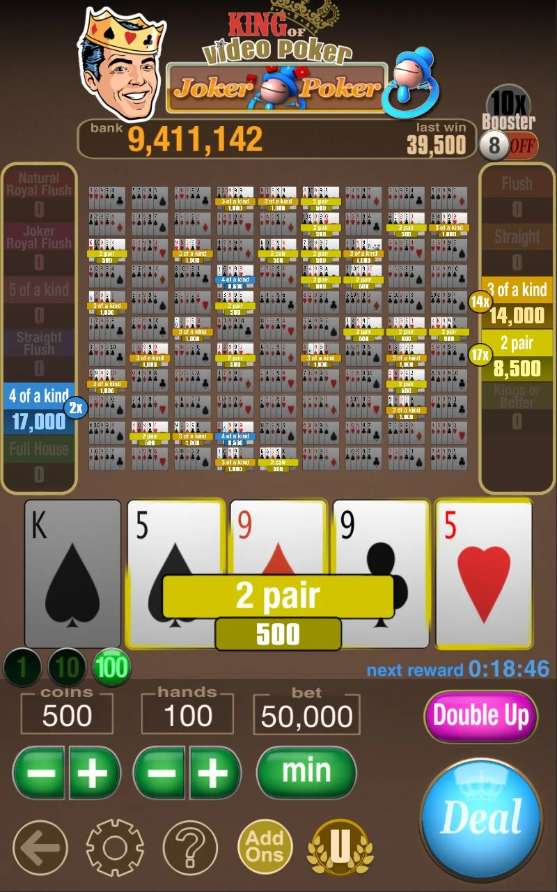 King Of Video Poker Multi Hand screenshot 2